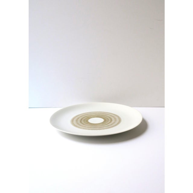 Ceramic German Porcelain Dinner Plates, French Designer Jean Luce, Midcentury Modern, Set of 10 For Sale - Image 7 of 12