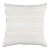 Schumacher Ohara Stripe Indoor/Outdoor 22" Pillow in Ivory For Sale