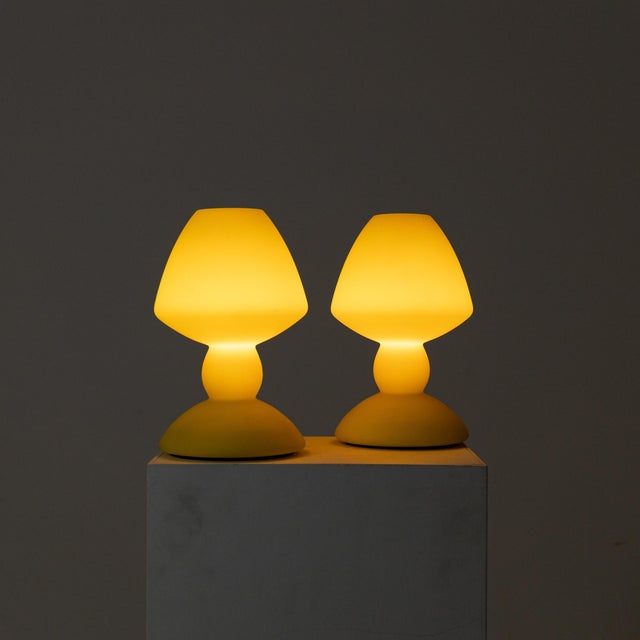 Glass Cased Glass Lamps, 1980s, Set of 2 For Sale - Image 7 of 11