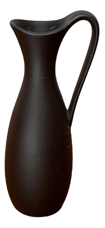 Small Mid-Century Minimalist Wormser Terra-Sigillata Pottery Carafe Vase, Germany, 1960s