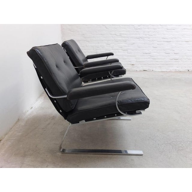 Animal Skin Set of Modernist Lounge Chairs by Reinhold Adolf for Cor, 1960s For Sale - Image 7 of 18