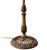 Early 20th Century Vintage Victorian-Style Brass Down-Bridge Floor Lamp With Fringed Lace Shade For Sale - Image 5 of 5