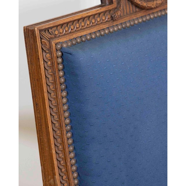 Wood Mid 20th Century Set Of Four Louis XVI Style Armchairs In Natural Wood For Sale - Image 7 of 18