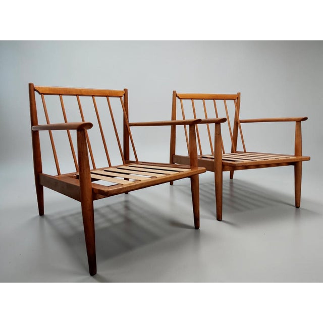 Brown Mid Century Modern Viko Baumritter Danish Style Lounge Chairs W/ 3 Cushion Sets For Sale - Image 8 of 10