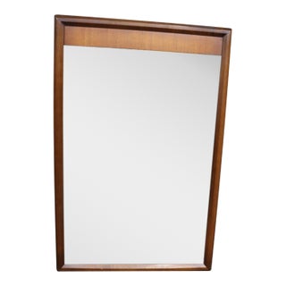 Mid-Century Modern Walnut Framed Mirror For Sale