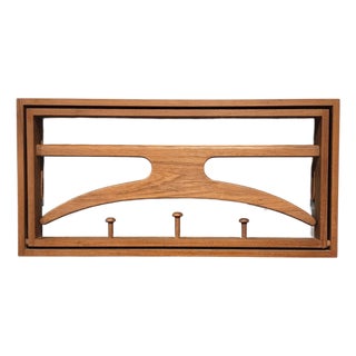 Mid 20th Century Danish Wall Mount Folding Valet by Adam Hoff and Poul Østergaard For Sale
