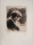 Maximilien Luce, Woman with Short Hair, Straight Profile, 1890, Original Etching For Sale