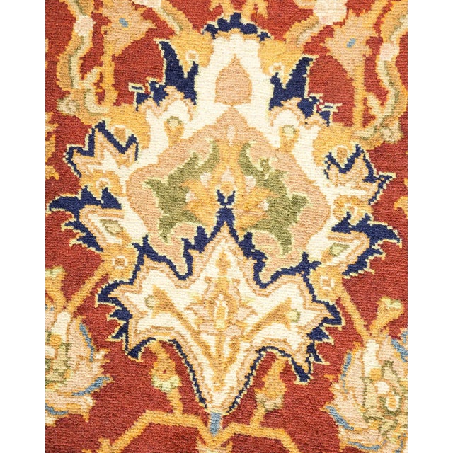 Moroccan Vintage Moroccan Hand Knotted Wool Area Rug, Burgundy - 6'2" X 8'10" For Sale - Image 3 of 9