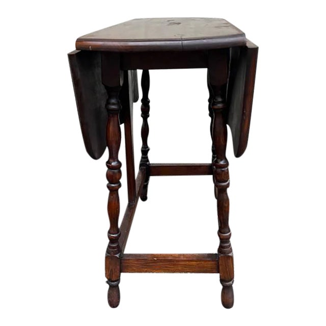 Early 20th Century Antique Pine Drop Leaf Table For Sale