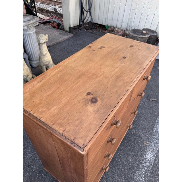 19th Century Pine Chest of Drawers For Sale - Image 9 of 13