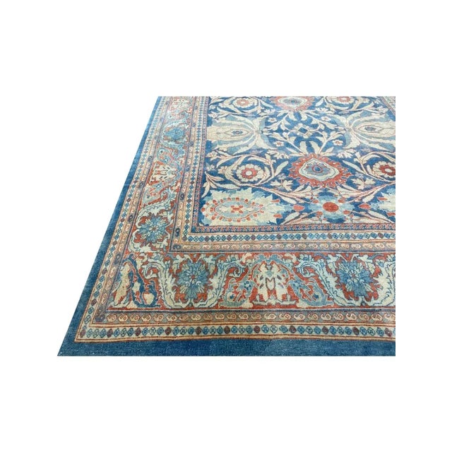 1990s Vintage Old Persian Sultanabad Area Rug 10x13 For Sale - Image 4 of 8