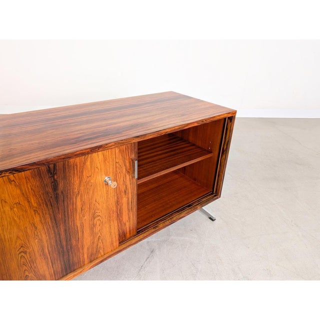 Wood Vintage Sideboard in Rosewood, 1950 For Sale - Image 7 of 14