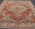 Red Antique Persian Bakhtiari Rug With Red Field and Blue Medallion Design For Sale - Image 8 of 16