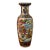 Vintage Chinese Satsuma Style Porcelain Vase Large Geisha Floral Motif 23" For Sale