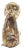Murano Campanella Millefiori Glass Dog Figurine With Gold Fleck, 4" For Sale