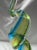 Murano Vintage MCM Murano Hand Blown Blue Green Spiral Ribbon Swirl Glass Figurine For Sale - Image 4 of 6