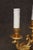 Metal French Empire Style Bouillotte Lamp With Blue Tole Shade and Gilt Bronze For Sale - Image 7 of 10