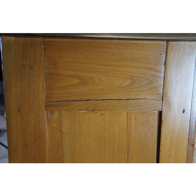 Antique Victorian Cherry Farmhouse Buffet Sideboard Console Cabinet Cupboard For Sale - Image 15 of 15