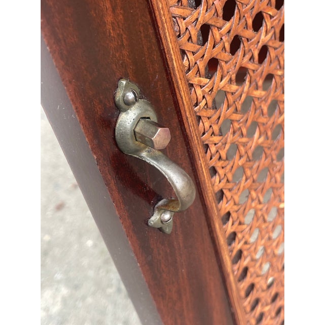 1910s Antique Signed Arts & Crafts Mixed Elements Smoke Stand Cabinet For Sale - Image 5 of 11