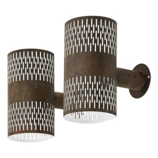Wall Lamps in Copper attributed to Hans Bergström, 1940s, Set of 2 For Sale