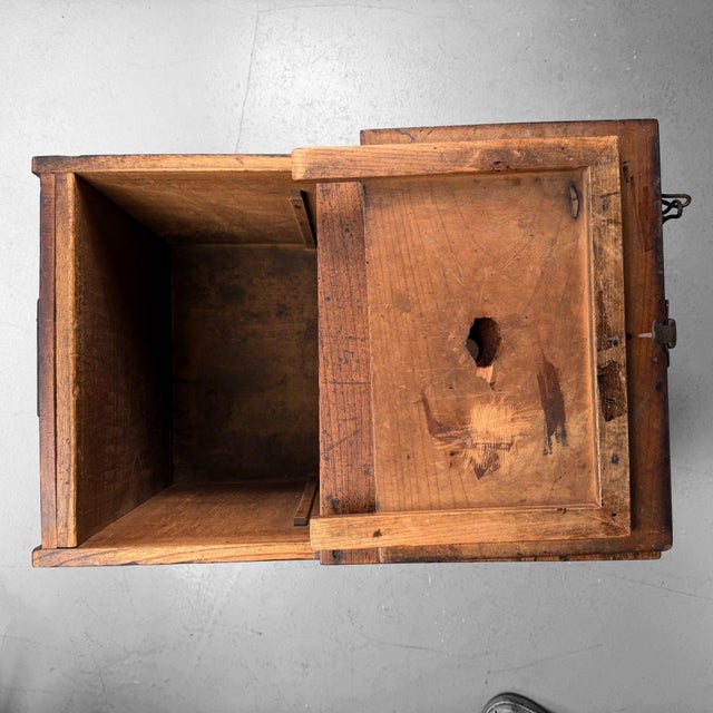 Antique Japanese Wooden Zenibako Box, 1860s For Sale - Image 11 of 14