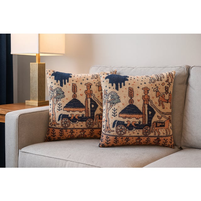 Persian Persian-Inspired Luxurious Accent Cushions For Sale - Image 3 of 3