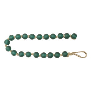 Frosted Glass Bead Garland (Set of 2) For Sale