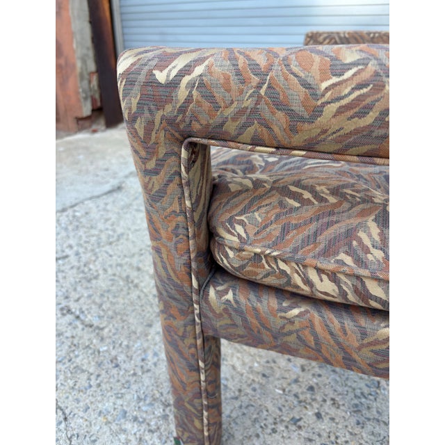 1990s 1990's Upholstered Patterned Fabric Bench For Sale - Image 5 of 10