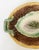 English Antique 19th C Majolica Begonia Leaf and Faux Bois Platter C1880s For Sale - Image 3 of 6