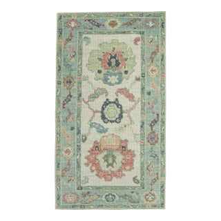 Turkish Oushak Rug 2'10" x 5' #20228 For Sale