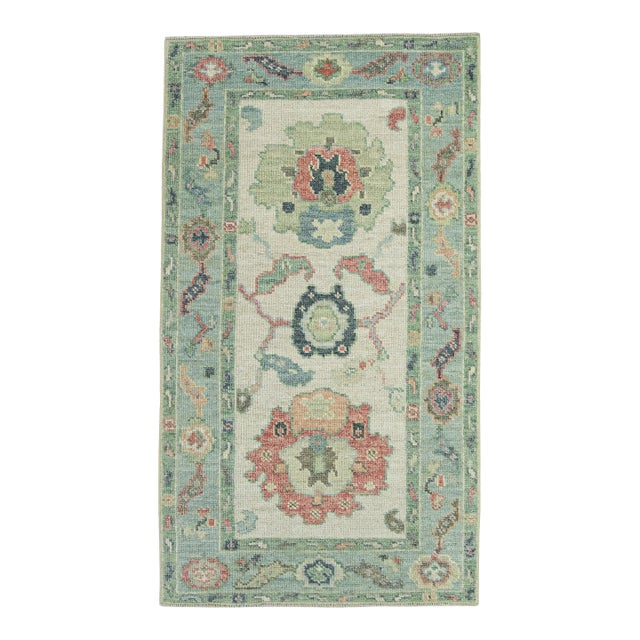 Turkish Oushak Rug 2'10" x 5' #20228 For Sale