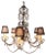 Rococo Crystal Chandelier, Italy, 1950s For Sale