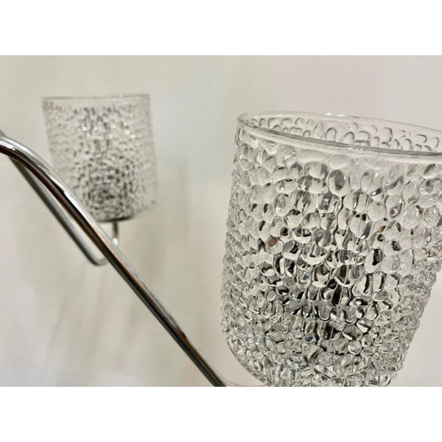 White Vintage 5-Arm Chandelier from Lidokov, 1970s For Sale - Image 8 of 11