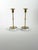 Scandinavian Modern Brass and Glass Candlesticks by Gunnar Ander, 1950, Set of 2 For Sale - Image 10 of 10