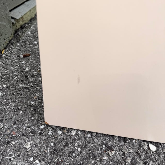 Postmodern Light Pink Laminate Floating Dresser For Sale In West Palm - Image 6 of 7