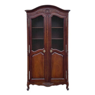 Kindel Furniture Carved French Country Cherry Armoire For Sale
