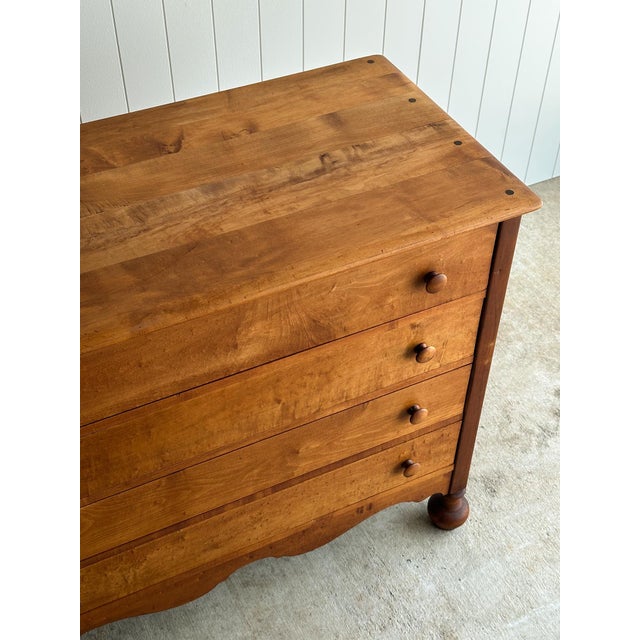Brown Early 20th Century Birdseye Maple Chest of Drawers For Sale - Image 8 of 17