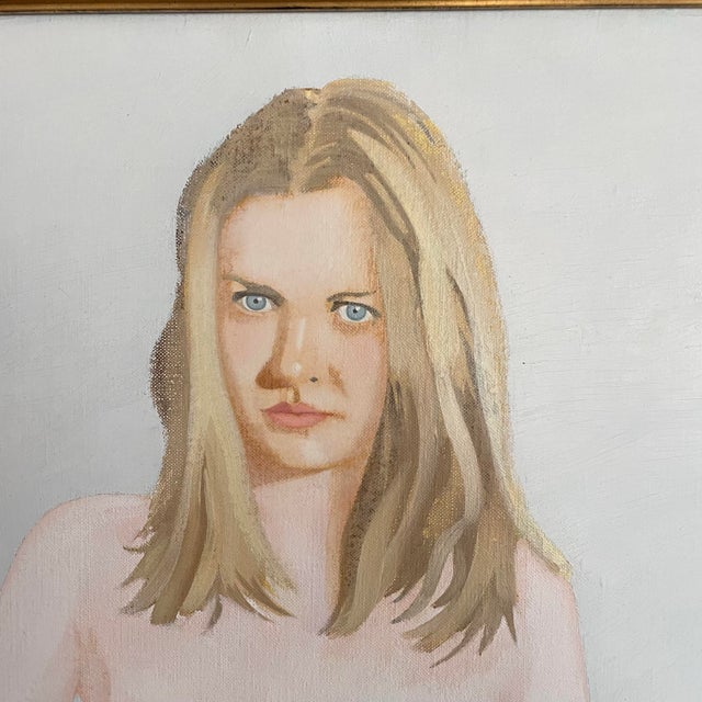 A oil on canvas painting by artist John MacWhinnie. The American artist was known for his portraits and was shown at the...