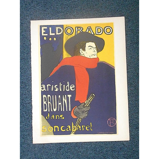 Mid 20th Century Vintage Toulouse Lautrec Lithograph-Printed by Mourlot, Paris-1951 For Sale - Image 5 of 5