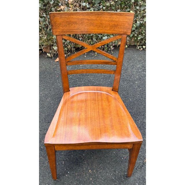 Ethan Allen Farmhouse “Tango” X Back Chairs - Set of 4 For Sale In New York - Image 6 of 10