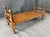 American Antique Oak Turned-Post Quilting Frame Bench For Sale - Image 3 of 12