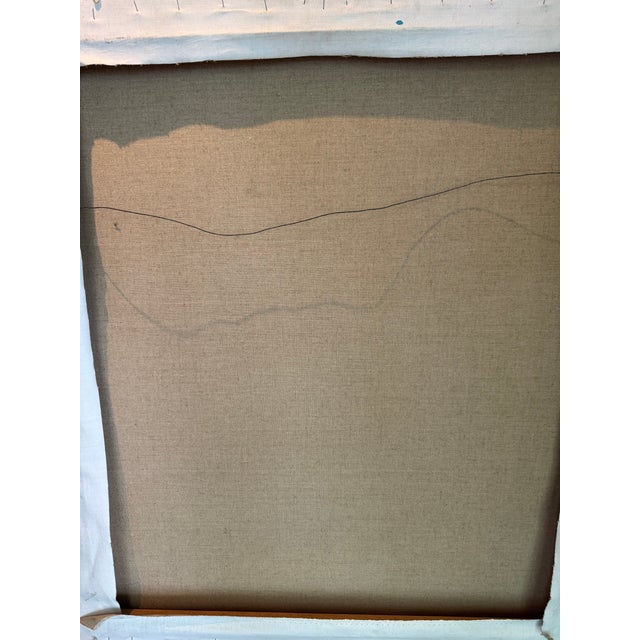 Vintage Mid Century Modernist Abstract Expressionist Painting by Joanne Cooper C. 1970s For Sale - Image 10 of 13