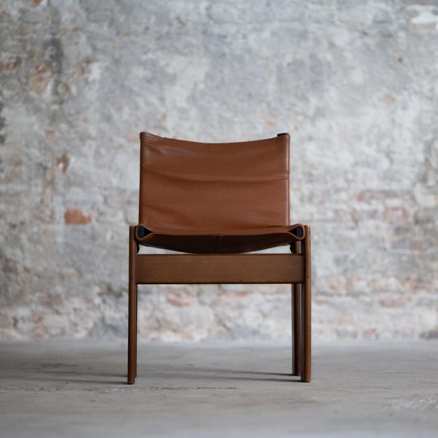Beige Monk Chairs by Afra & Tobia Scarpa, 1973, Set of 4 For Sale - Image 8 of 13