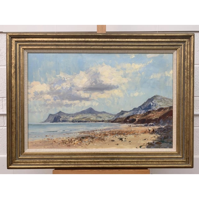 Impressionist James Longueville PS, RBSA, Landscape Seascape Painting of Coast from Nefyn in North Wales by British Artist, Circa 1999 For Sale - Image 3 of 9