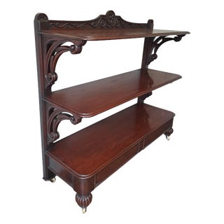 English Mahogany Dumb Waiter, 1870 For Sale