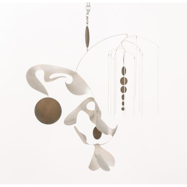 Metal American Modernist Abstract Mobile For Sale - Image 7 of 14