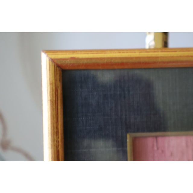 Vintage Thai Royal Court Miniature Painting on Shell, Signed Roong — Gilt Framed For Sale - Image 14 of 16