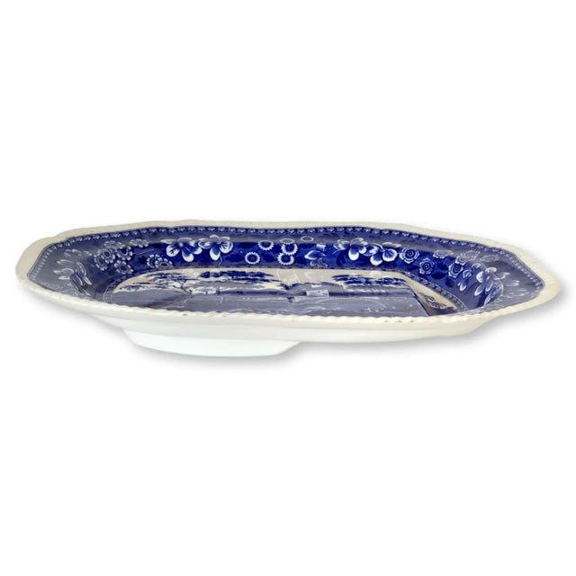 A timeless icon of English tableware, this Spode “Tower” pattern well and tree platter dates to the early 1900s and...