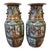 Antique Rose Medallion Tall Vases - a Pair For Sale
