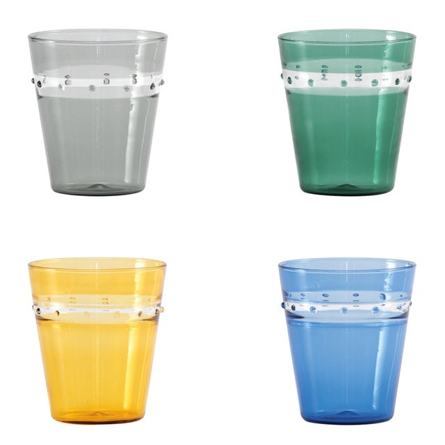 The "A Pallini" beverage glass by Zafferano embodies elegance and craftsmanship. This refined beverage glass, made of...